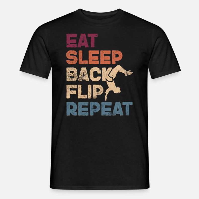 Backflip - Männer T-Shirt - Schwarz