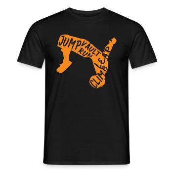 Backflip Salto Acrobaties Parkour Gymnastique Cadeau - T-shirt homme - noir - Devant - AI Model Male 178 light (178cm)