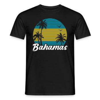 Bahamas Karibik Insel Atlantik Sommer Geschenk - Männer T-Shirt - Schwarz - Vorne - AI Model Male 178 light (178cm)