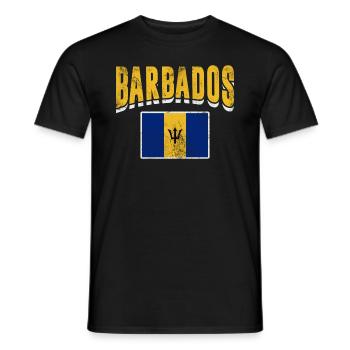 Barbados - Männer T-Shirt - Schwarz - Vorne - AI Model Male 178 light (178cm)