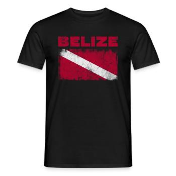 Belize - Männer T-Shirt - Schwarz - Vorne - AI Model Male 178 light (178cm)