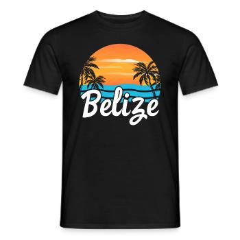 Belize Latino Belizer Belizerin Maya Geschenk - Männer T-Shirt - Schwarz - Vorne - AI Model Male 178 light (178cm)