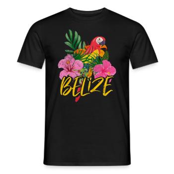 Belize - Männer T-Shirt - Schwarz - Vorne - AI Model Male 178 light (178cm)