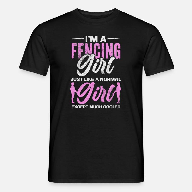 Fechten - Männer T-Shirt - Schwarz