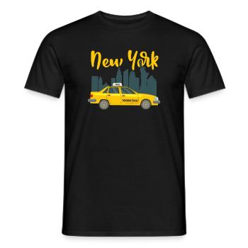 Taxi - T-shirt homme - noir - Devant - AI Model Male 178 light (178cm)