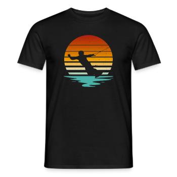 Wakeboard Wakeboarder Wakeboard Cadeau - T-shirt homme - noir - Devant - AI Model Male 178 light (178cm)