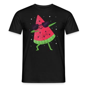 Watermelon - Men's T-Shirt - black - Front - AI Model Male 178 light (178cm)