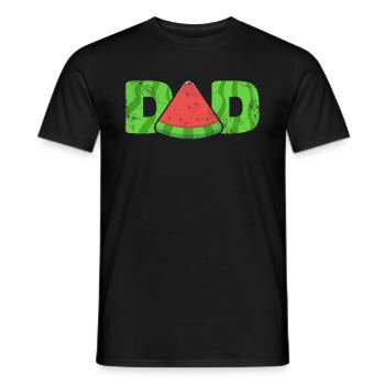 Watermelon Father - Men's T-Shirt - black - Front - AI Model Male 178 light (178cm)