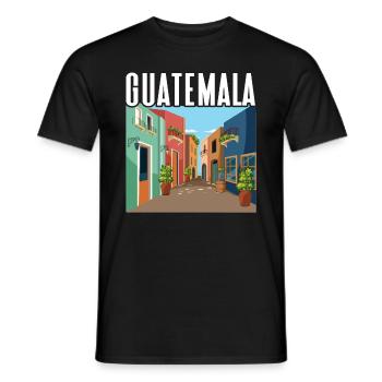 Guatemala Antigua-Barbuda Île des Caraïbes Cadeau - T-shirt homme - noir - Devant - AI Model Male 178 light (178cm)