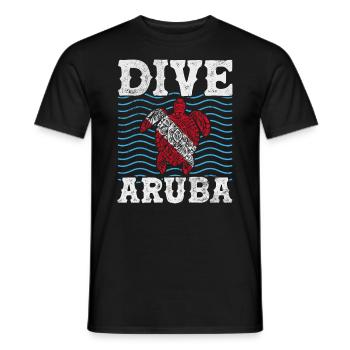 Aruba - Men's T-Shirt - black - Front - AI Model Male 178 light (178cm)