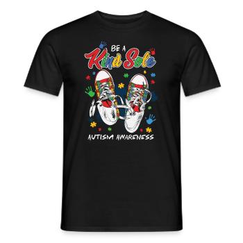 Journée de sensibilisation à l’autisme Cadeau autiste - T-shirt homme - noir - Devant - AI Model Male 178 light (178cm)