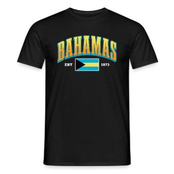 Bahamas Caribbean Island Atlantic Summer Gift - Men's T-Shirt - black - Front - AI Model Male 178 light (178cm)