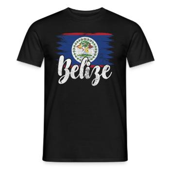 Belize - Männer T-Shirt - Schwarz - Vorne - AI Model Male 178 light (178cm)