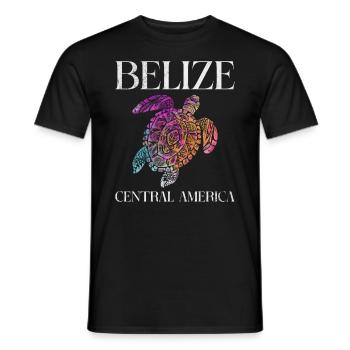 Belize - Männer T-Shirt - Schwarz - Vorne - AI Model Male 178 light (178cm)