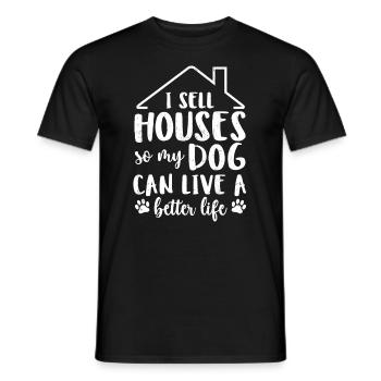 Immobilienmakler - Männer T-Shirt - Schwarz - Vorne - AI Model Male 178 light (178cm)