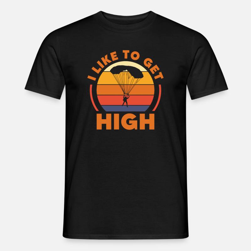 Skydive Skydiver Skydiving Fallschirm Geschenk - Männer T-Shirt - Schwarz