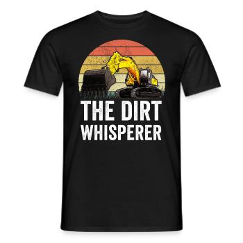 Ouvrier du bâtiment excavatrice - T-shirt homme - noir - Devant - AI Model Male 178 light (178cm)