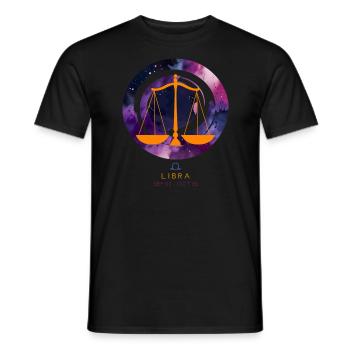 Libra Zodiac Sign - Impressive Zodiac Sign - Men's T-Shirt - black - Front - AI Model Male 178 light (178cm)