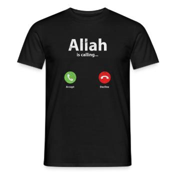 Muslim - Männer T-Shirt - Schwarz - Vorne - AI Model Male 178 light (178cm)