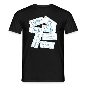 Antigua Barbuda Caribbean Island Holiday Gift - Men's T-Shirt - black - Front - AI Model Male 178 light (178cm)