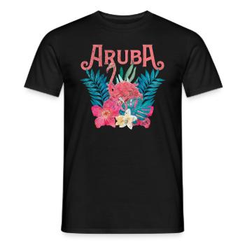 Aruba - Men's T-Shirt - black - Front - AI Model Male 178 light (178cm)