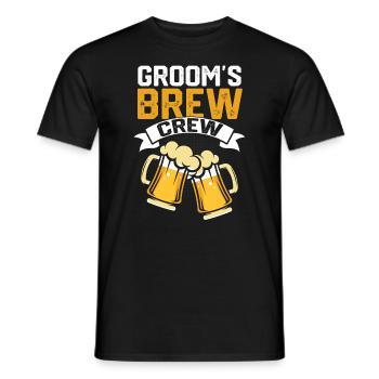 Enterrement de vie de jeune fille de garçon - T-shirt homme - noir - Devant - AI Model Male 178 light (178cm)