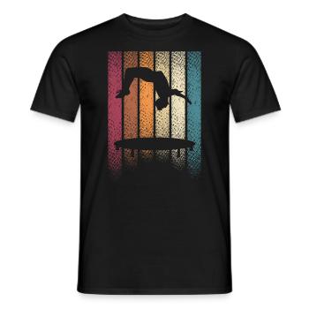 Backflip Salto Acrobaties Parkour Gymnastique Cadeau - T-shirt homme - noir - Devant - AI Model Male 178 light (178cm)