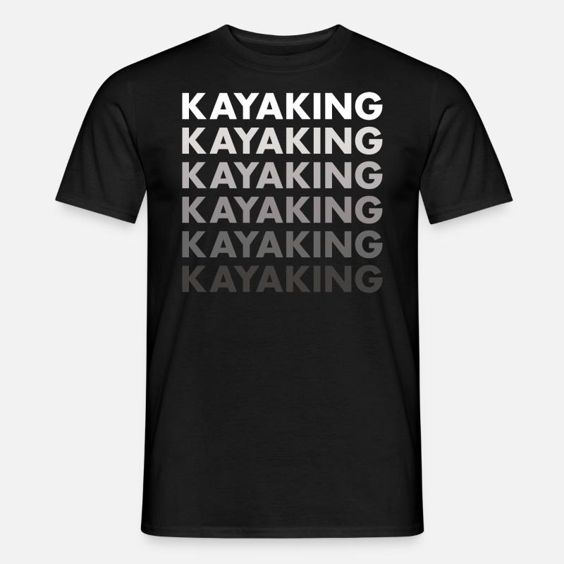 Kayaker Kayaking - Männer T-Shirt - Schwarz