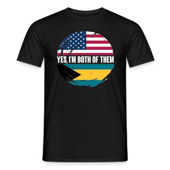 Bahamas Caribbean Island Atlantic Summer Gift - Men's T-Shirt - black - Front - AI Model Male 178 light (178cm)