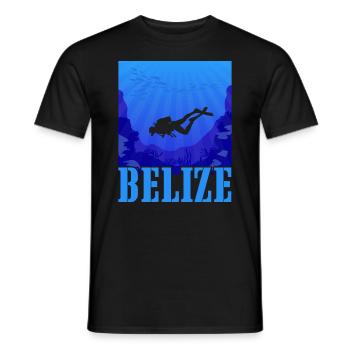 Belize Latino Belizer Belizerin Maya Geschenk - Männer T-Shirt - Schwarz - Vorne - AI Model Male 178 light (178cm)