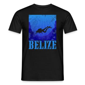 Belize - Männer T-Shirt - Schwarz - Vorne - AI Model Male 178 light (178cm)