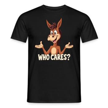 Wen interessiert das - Männer T-Shirt - Schwarz - Vorne - AI Model Male 178 light (178cm)