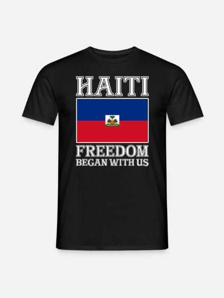 Haiti Haitian Caribbean Holidays - Men's T-Shirt - black