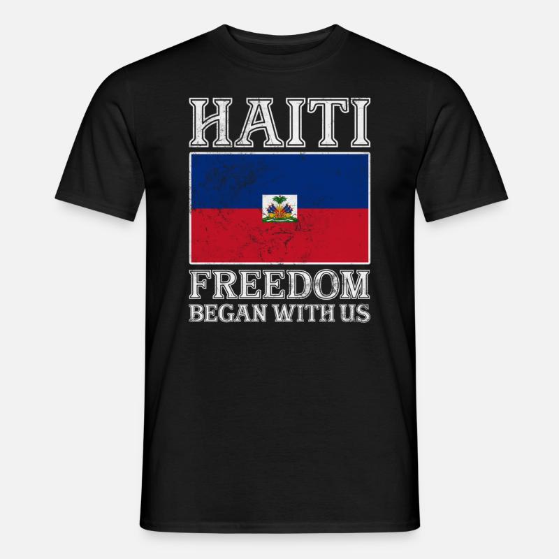 Haiti - Männer T-Shirt - Schwarz