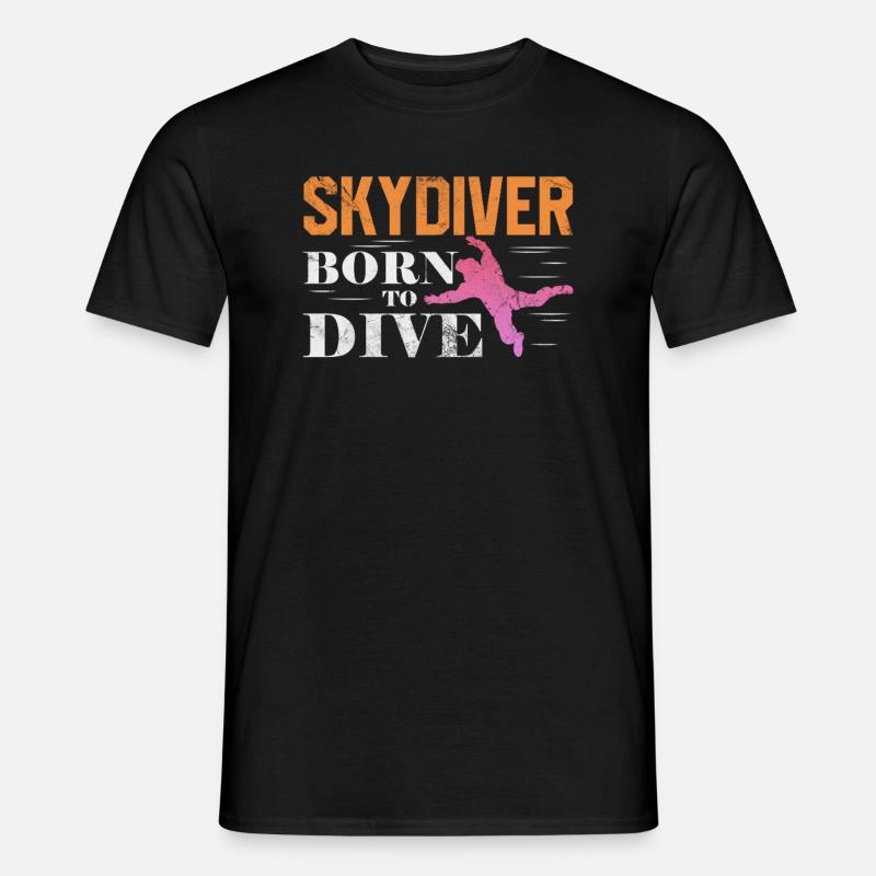 Skydive - Männer T-Shirt - Schwarz