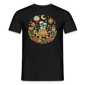 OVNI extraterrestre Galaxie extraterrestre Geschnek - T-shirt homme - noir - Devant - AI Model Male 178 light (178cm)