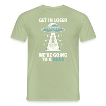 Alien - Männer T-Shirt - Sage - Vorne - AI Model Male 178 light (178cm)