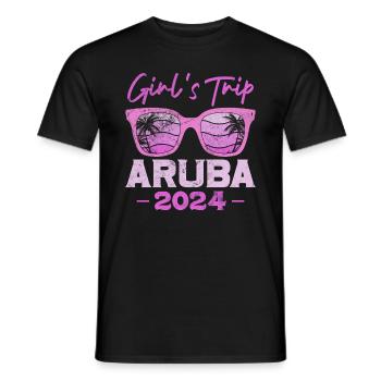 Aruba - Men's T-Shirt - black - Front - AI Model Male 178 light (178cm)