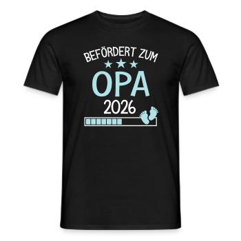 Befördert zu Opa 2026 Geschenk für neuer Großvater - Männer T-Shirt - Schwarz - Vorne - AI Model Male 178 light (178cm)