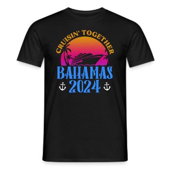 Bahamas Île des Caraïbes Cadeau d’été de l’Atlantique - T-shirt homme - noir - Devant - AI Model Male 178 light (178cm)