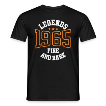 Legends 1965 – Belle et rare idée cadeau vintage - T-shirt homme - noir - Devant - AI Model Male 178 light (178cm)