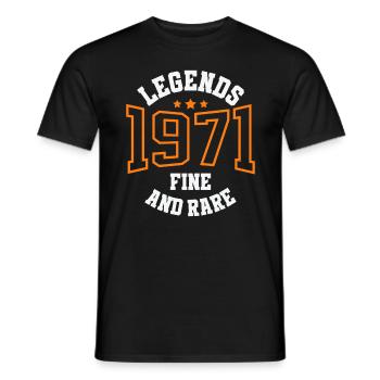 Legends 1971 – Belle et rare idée cadeau vintage - T-shirt homme - noir - Devant - AI Model Male 178 light (178cm)