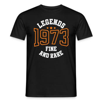 Legends 1973 – Belle et rare idée cadeau vintage - T-shirt homme - noir - Devant - AI Model Male 178 light (178cm)