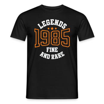 Legends 1985 – Belle et rare idée cadeau vintage - T-shirt homme - noir - Devant - AI Model Male 178 light (178cm)