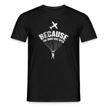 Skydive - Men's T-Shirt - black - Front - AI Model Male 178 light (178cm)