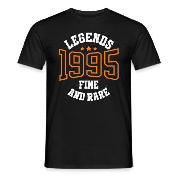 Legends 1995 – Belle et rare idée cadeau vintage - T-shirt homme - noir - Devant - AI Model Male 178 light (178cm)