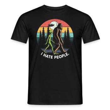 Étranger - T-shirt homme - noir - Devant - AI Model Male 178 light (178cm)