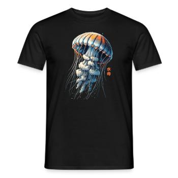 Méduse rétro vintage méduse esthétique japonaise - T-shirt homme - noir - Devant - AI Model Male 178 light (178cm)