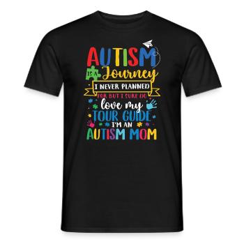 Journée de sensibilisation à l’autisme Cadeau autiste - T-shirt homme - noir - Devant - AI Model Male 178 light (178cm)