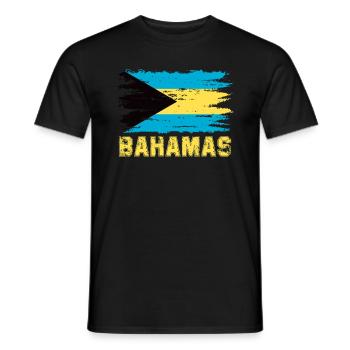Bahamas Karibik Insel Atlantik Sommer Geschenk - Männer T-Shirt - Schwarz - Vorne - AI Model Male 178 light (178cm)